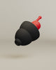 Alpine MotoGP™ Earplugs product animation, 3D render of a black earplug with red filter
