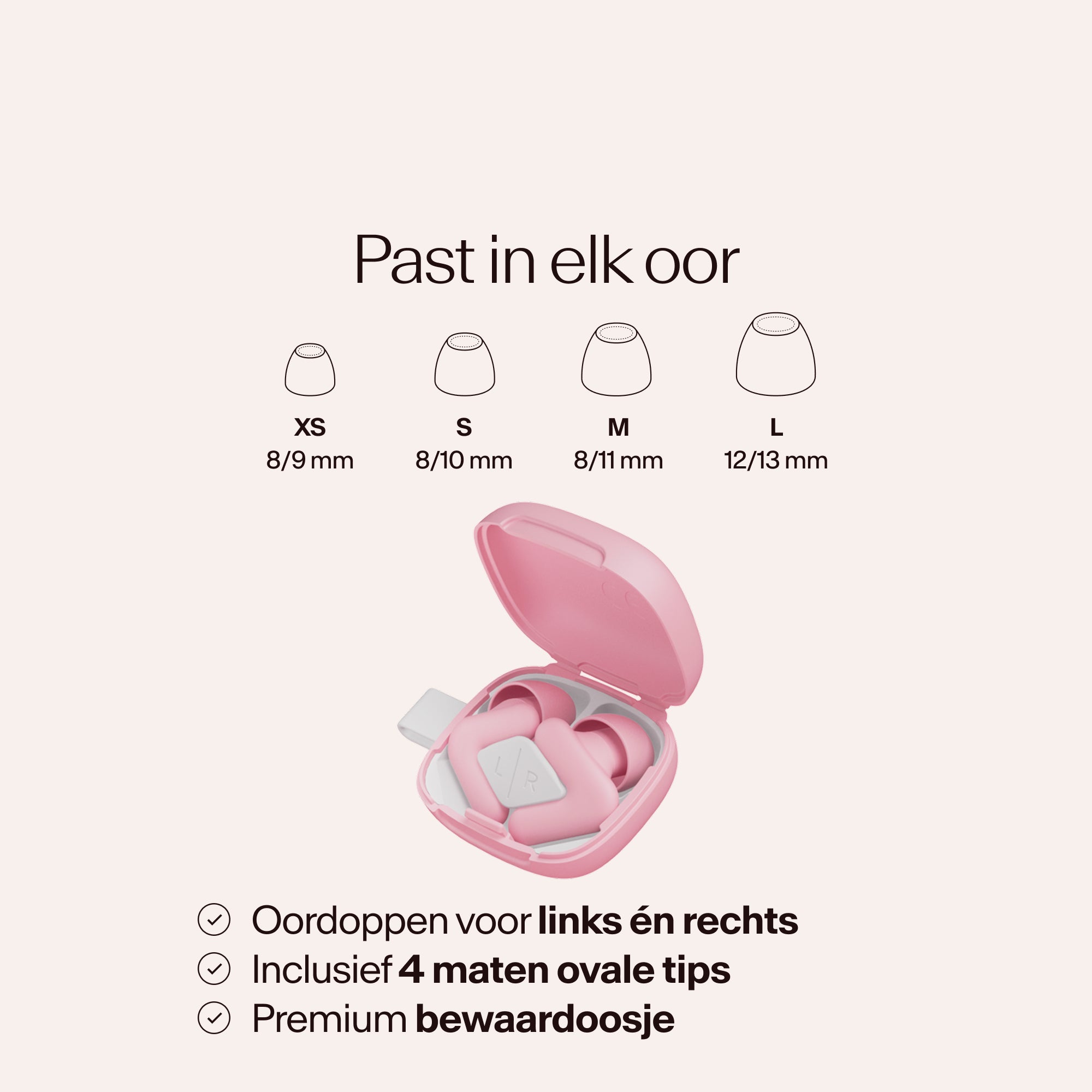 Alpine Silence in pink met maten tips en doosje  